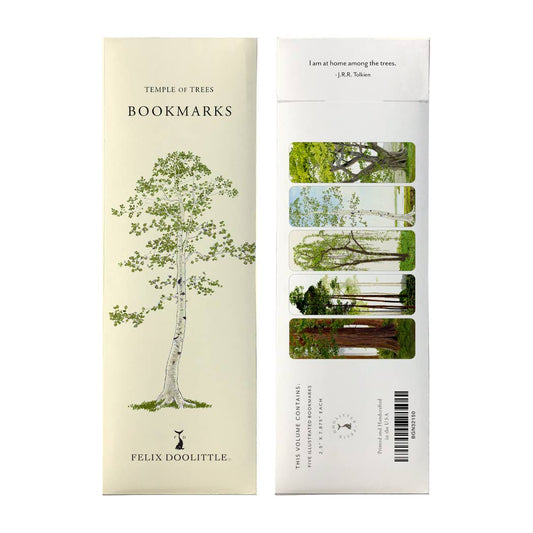 Bookmark Set; Temple of Trees by Felix Doolittle - Set of 5 Different Bookmarks