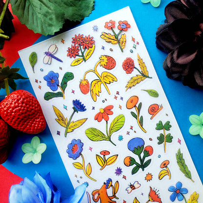 Sticker Sheet; Garden-Fresh Flora