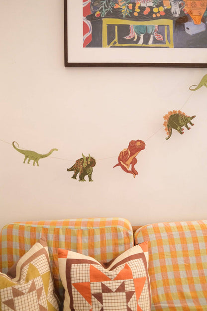 Sewn Garland; Dinosaurs