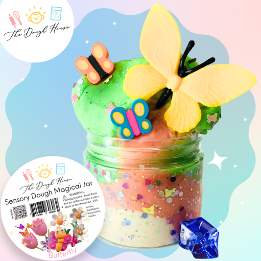 Magical Jars; Fun Size Butterfly (Sensory Dough & Trinkets)