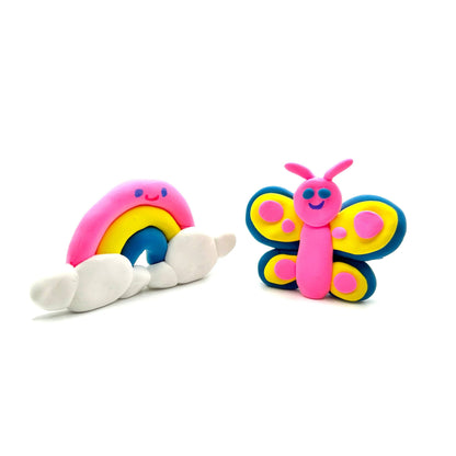 Ooly Creatibles D.I.Y. Air-Dry Clay Kit: Rainbow BFFs (Set of 4)