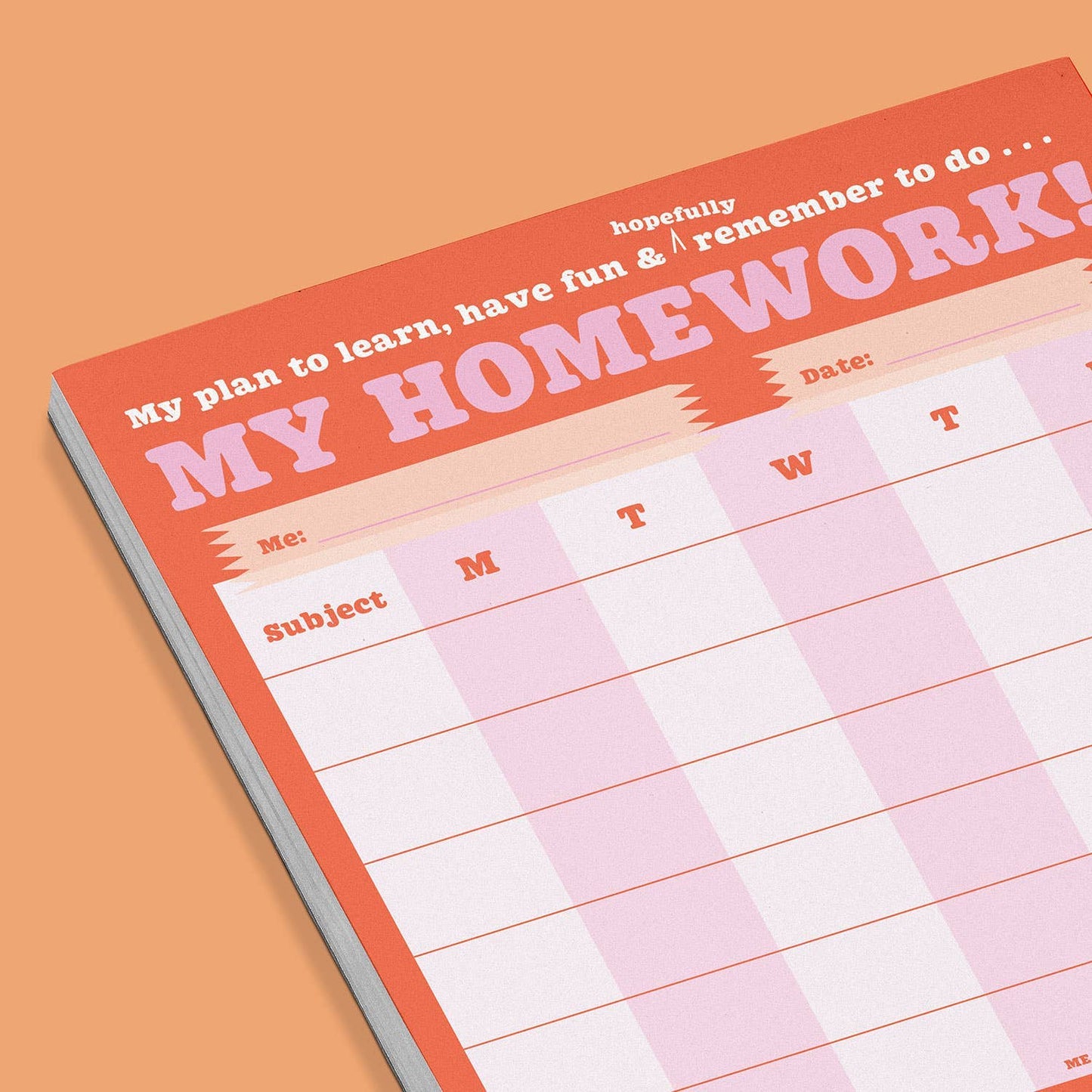 Notepad; Homework Can-Do Pad