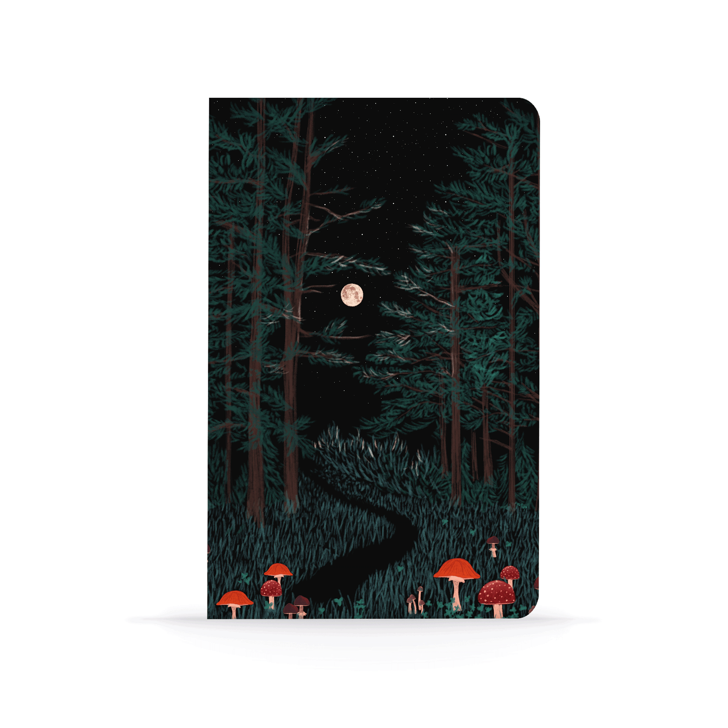 Journal Notebook; Moonrise Forest (Layflat Binding)
