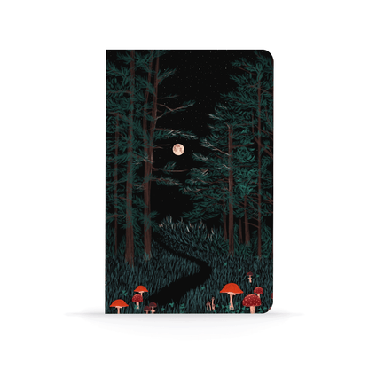 Journal Notebook; Moonrise Forest (Layflat Binding)