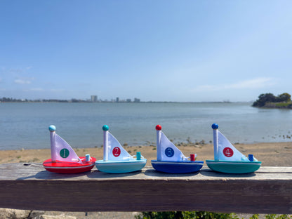 My Lil Wooden Sailboats (4 Colors)