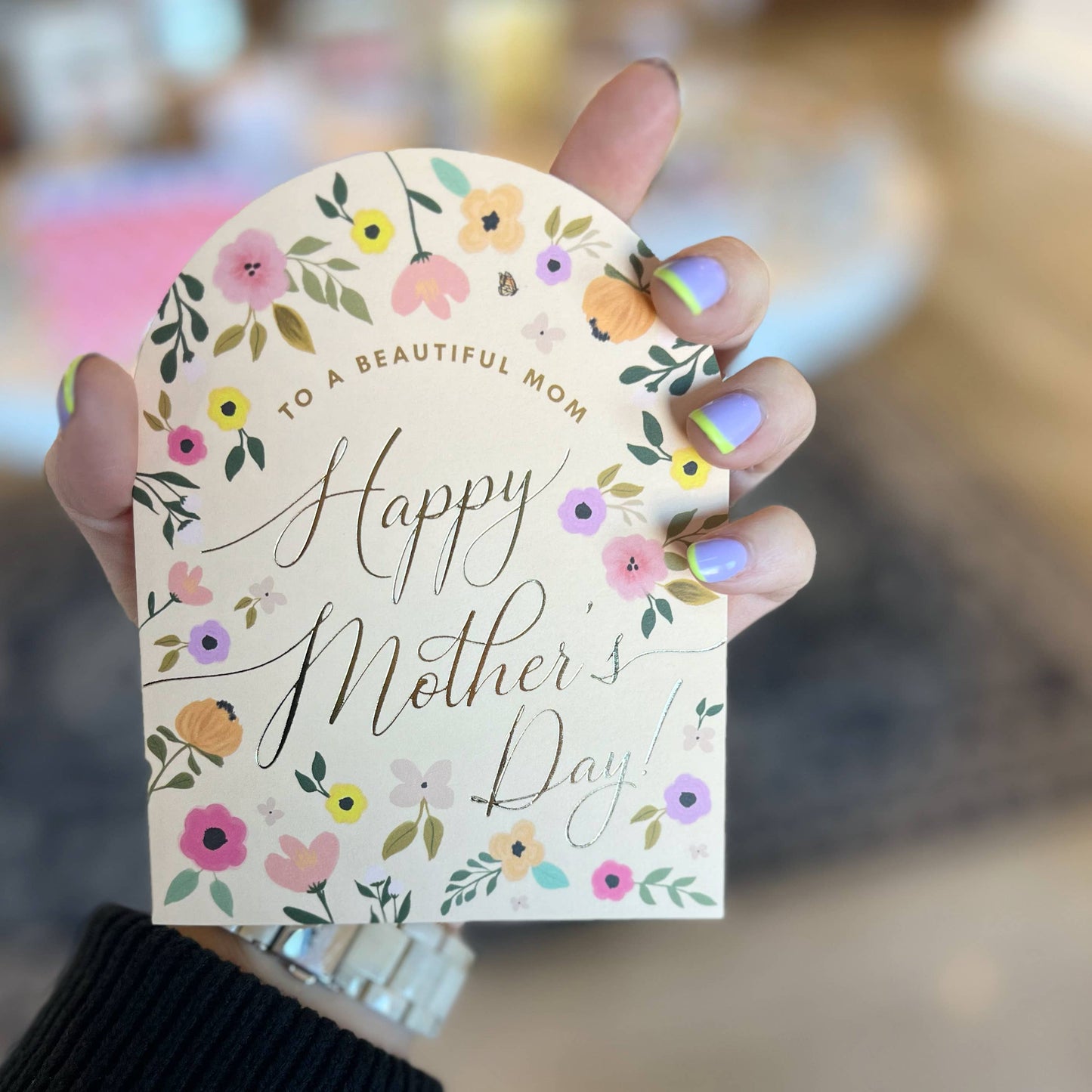 Mother's Day Card; Beautiful Floral Arch