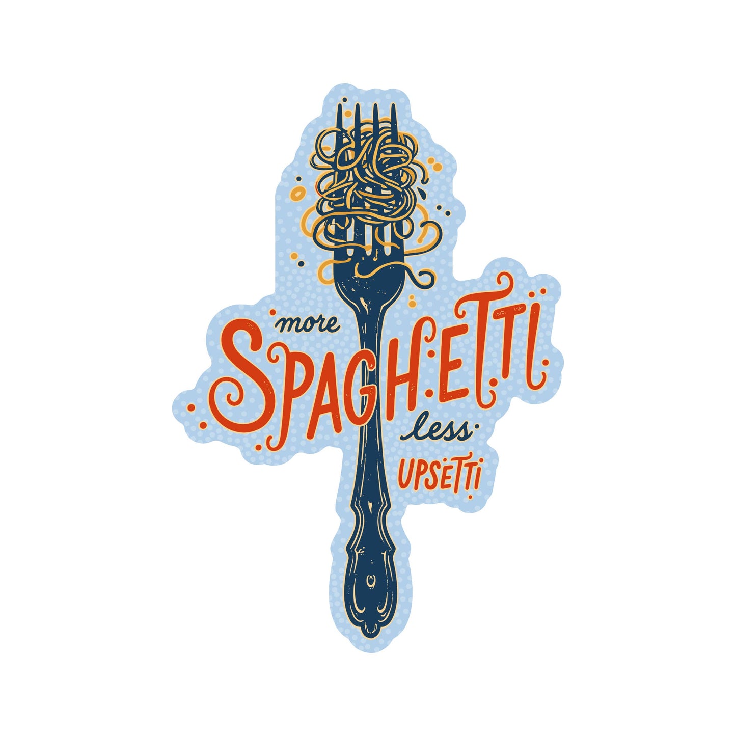 Vinyl Sticker; Spaghetti