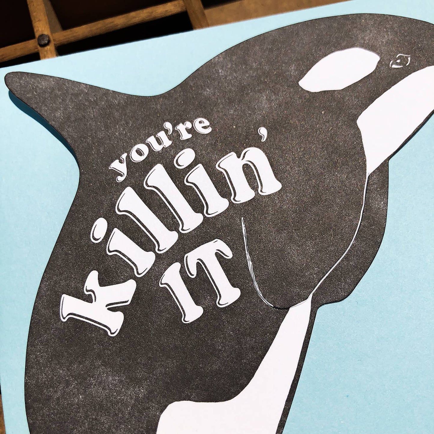 Gift Card Holder; Killin' It Killer Whale