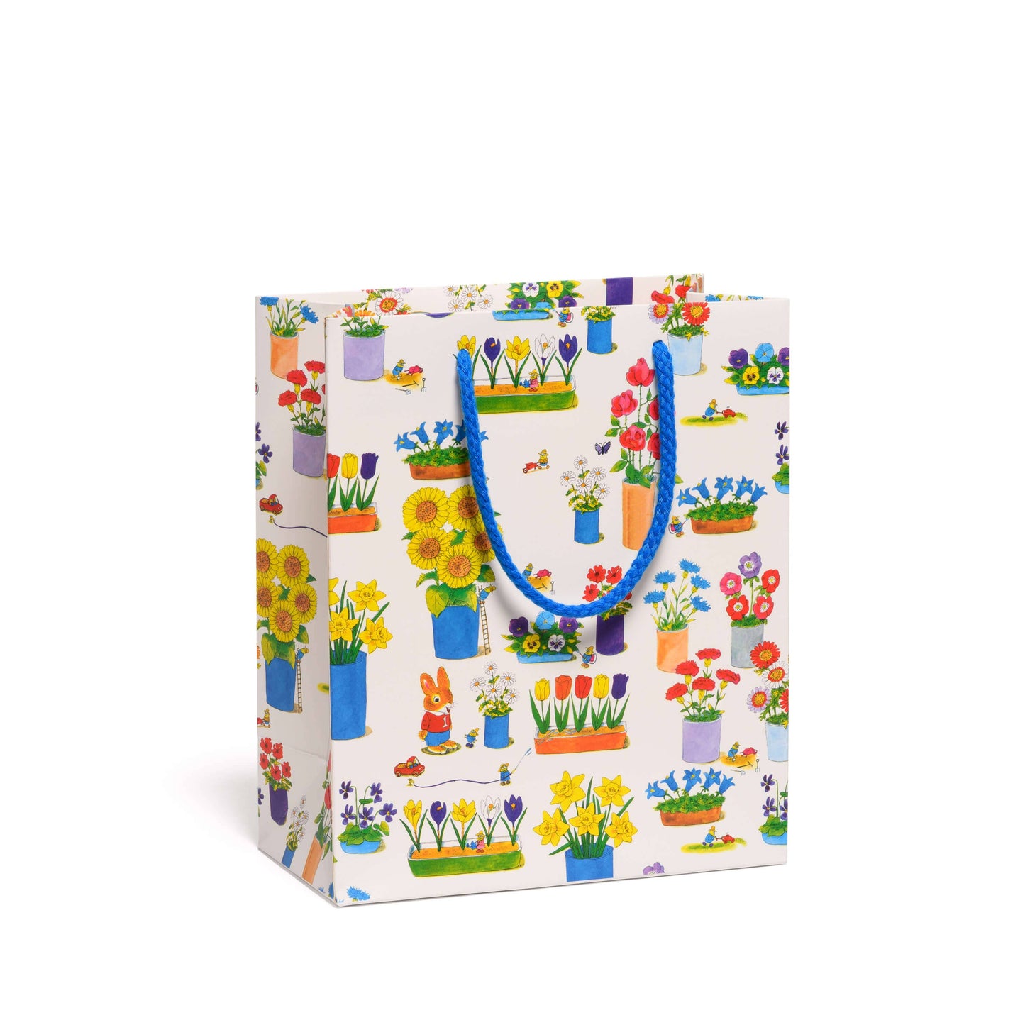 Medium Gift Bag; Richard Scarry Busytown Flowers