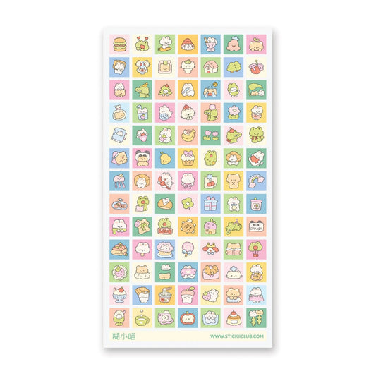 Sticker Sheet; Kawaii Squared