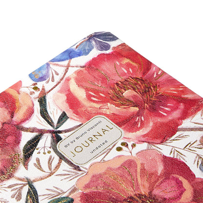 Journal; Heaven Flowers (A5 Vegan Leather Hardcover)