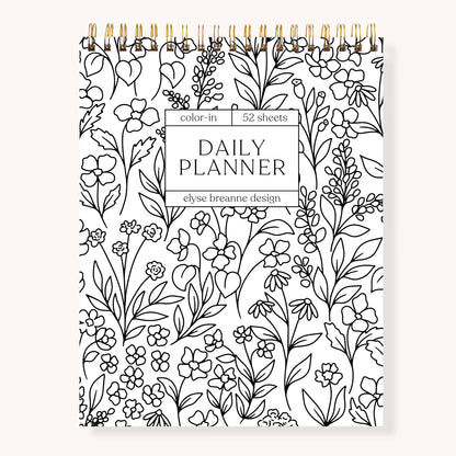 Planner; Color-In Daily By Elyse Breanne Design