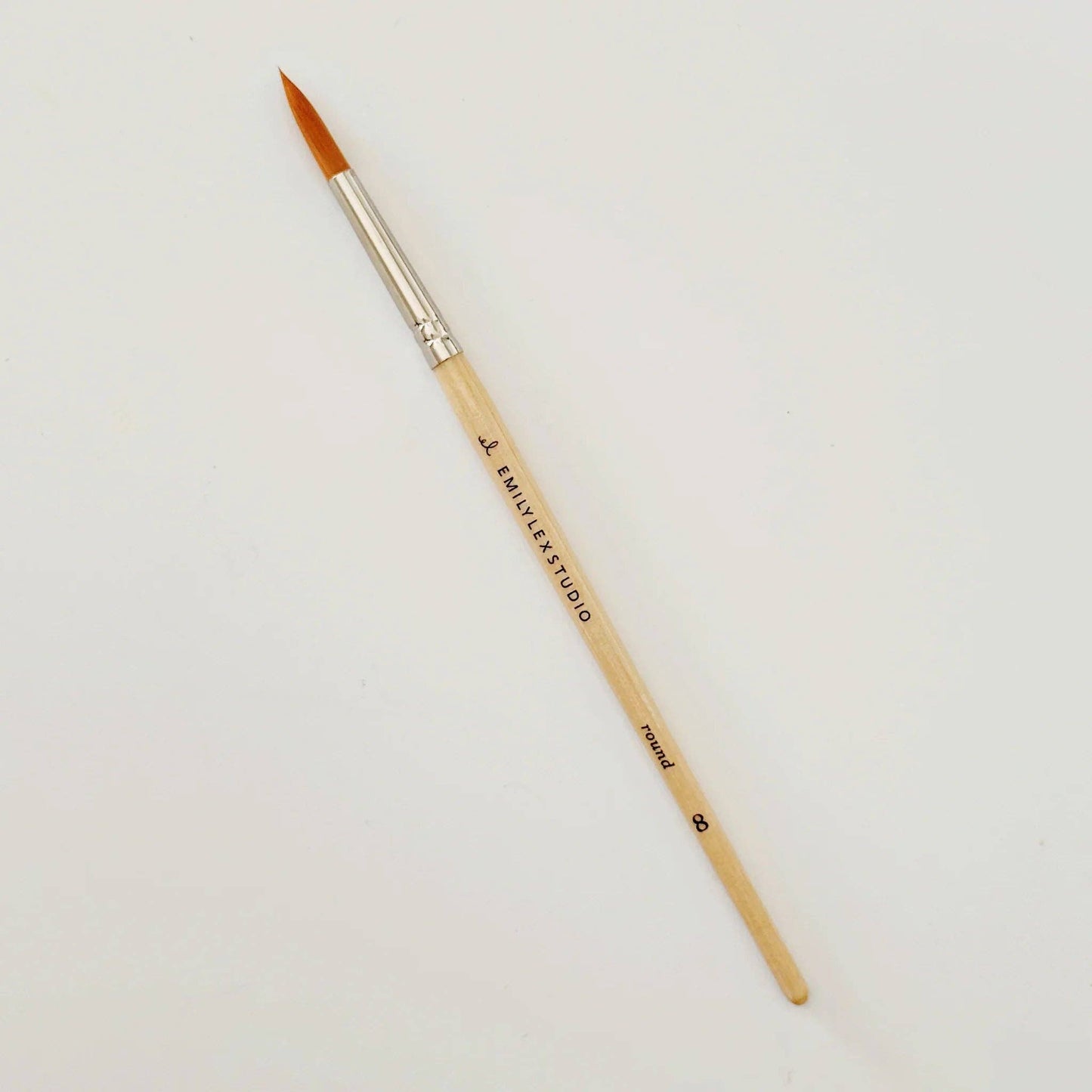 Emily Lex Watercolor Paintbrush Set; Five Wood Brushes