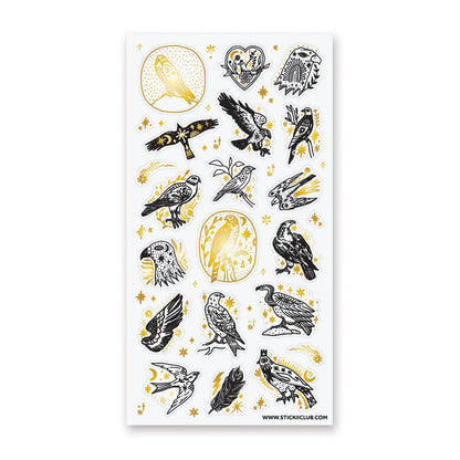 Stickii Sticker Sheet; Birds of Prey