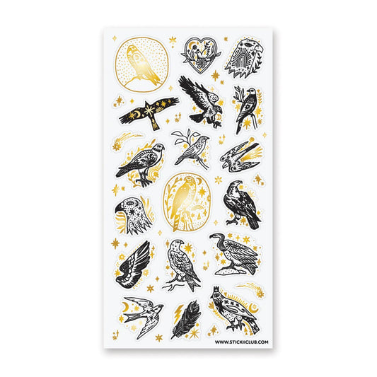 Stickii Sticker Sheet; Birds of Prey
