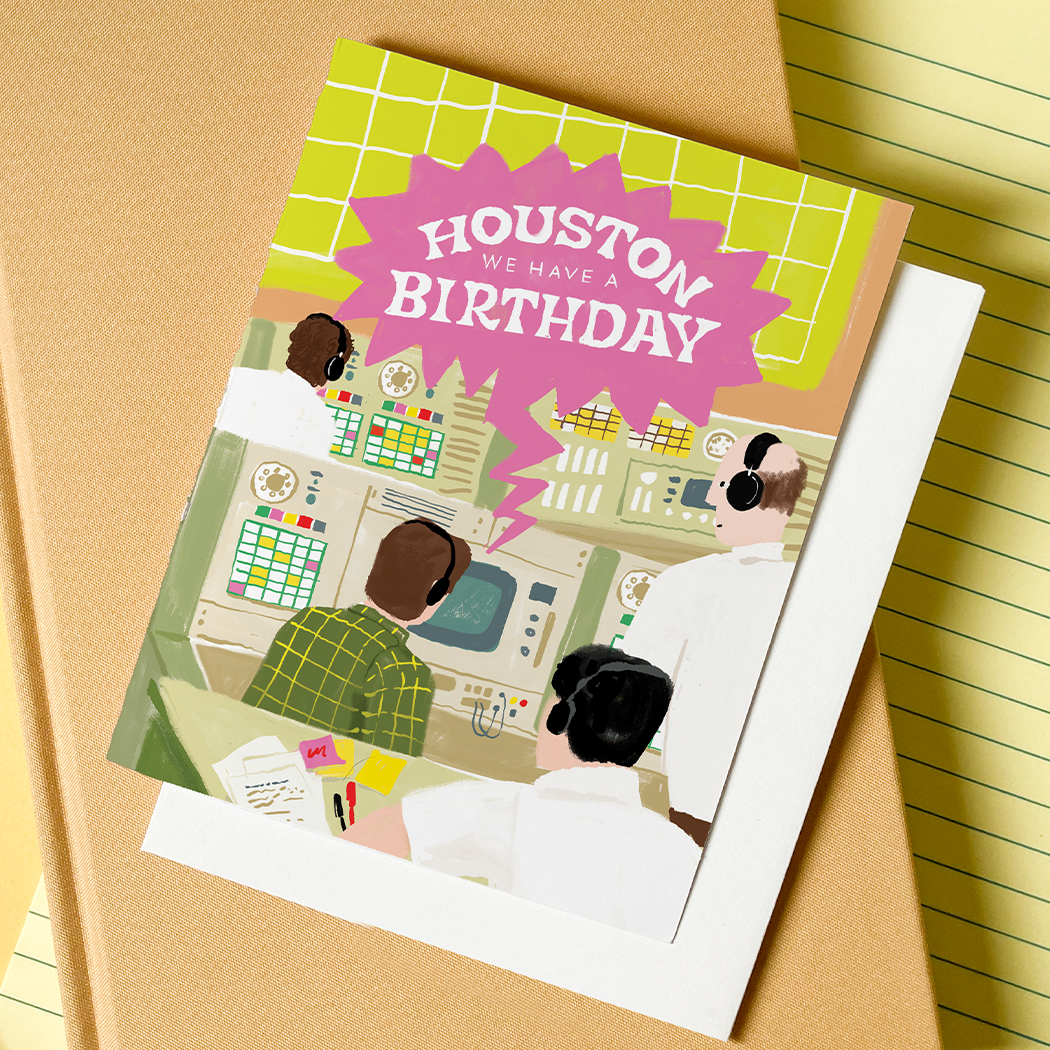Birthday Card; Houston, We Have a Birthday Card (Funny Space)