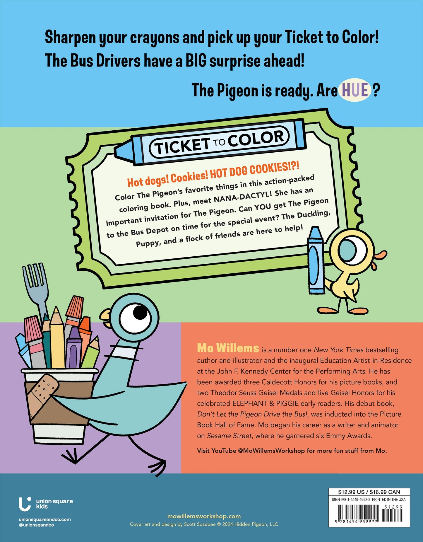 Coloring Book; Don't Let The Pigeon Color This Book! by Mo Willems