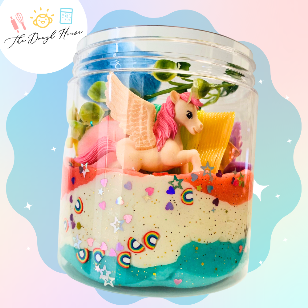 Sensory Dough Jar; Super Size Unicorn Magical Jar | The Dough House