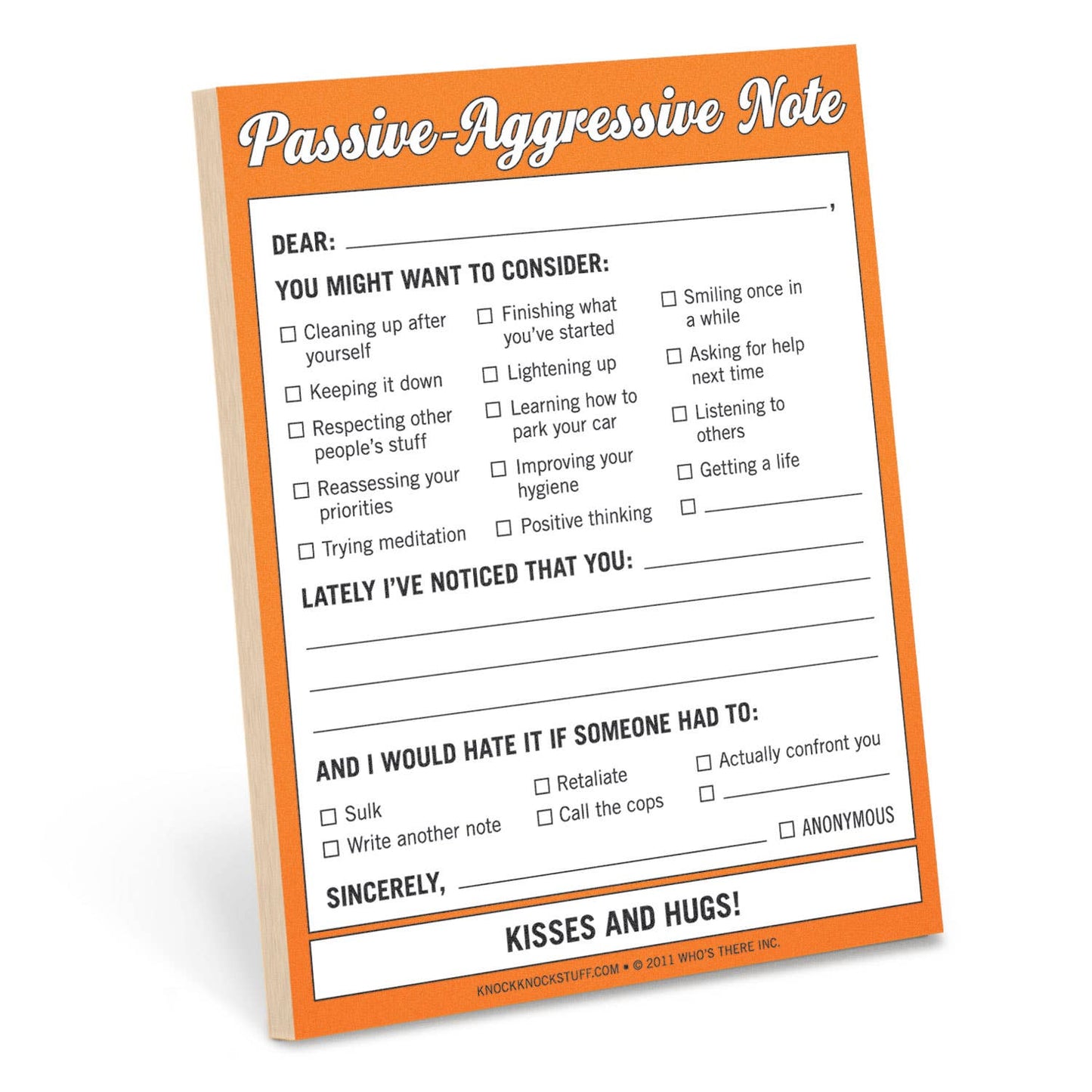 Nifty Notepad; Passive-Aggressive