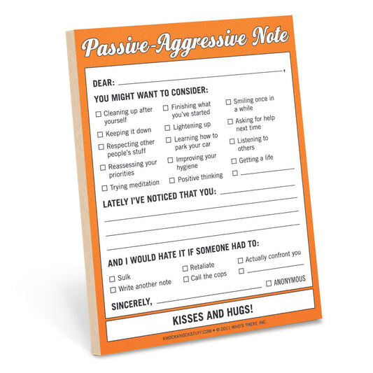 Nifty Notepad; Passive-Aggressive