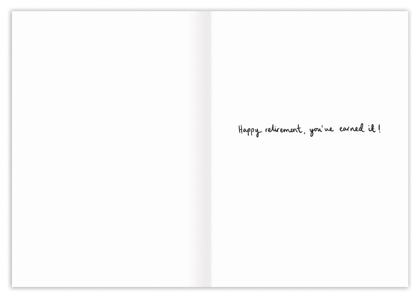 Retirement Card; Garden Scene