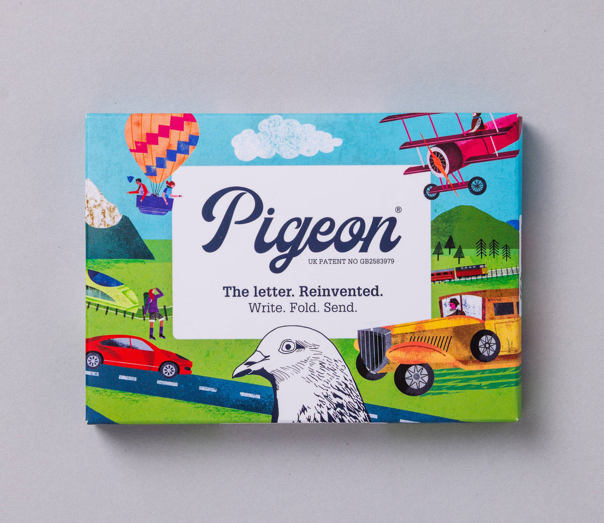 Folding Letter Set; Hop-on-Board Pigeon | Pigeon Posted
