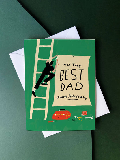 Dad Card; Best Dad Sign (Classic Father's Day Card)