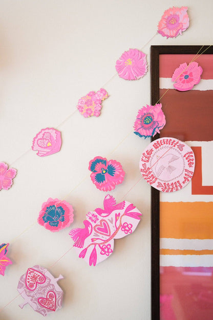 Sewn Garland; Spring Garden