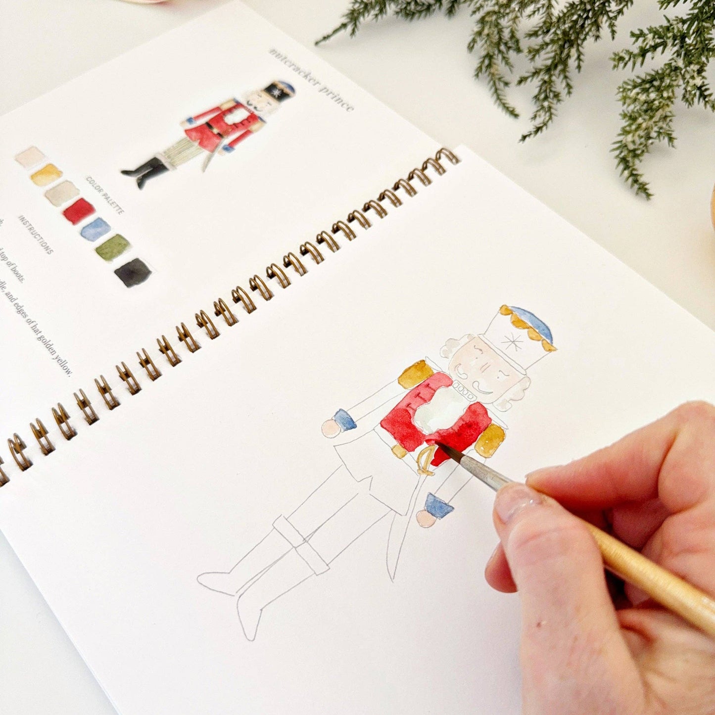 Watercolor Workbook; Nutcracker By Emily Lex