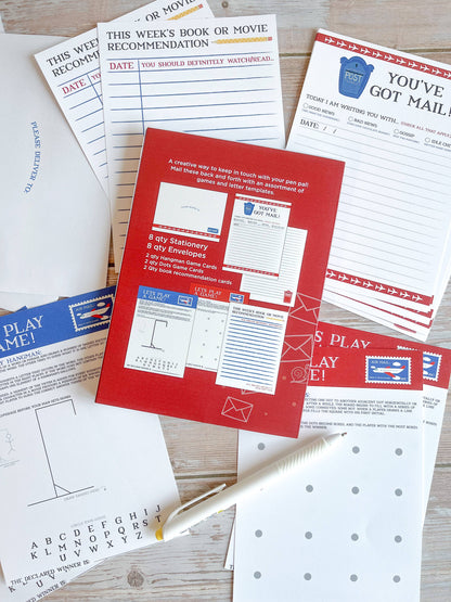 Pen Pal Kit; Snail Mail (Games & Letter Templates)
