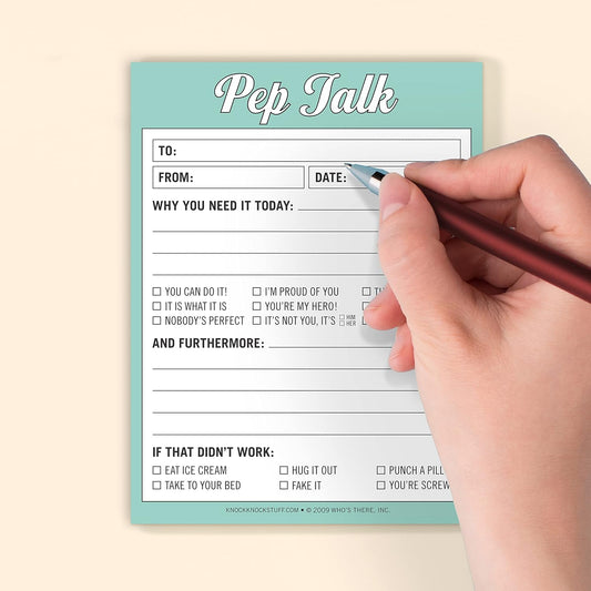 Nifty Notepad; Pep Talk (Seafoam Green, 50 Sheets)