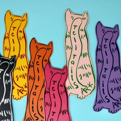 Leather Bookmark; Cat Tails (100% Leather)