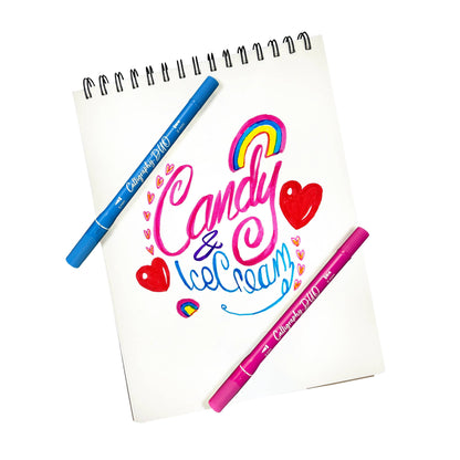 Ooly Calligrapghy Duo Markers (Double-ended, Set of 12)