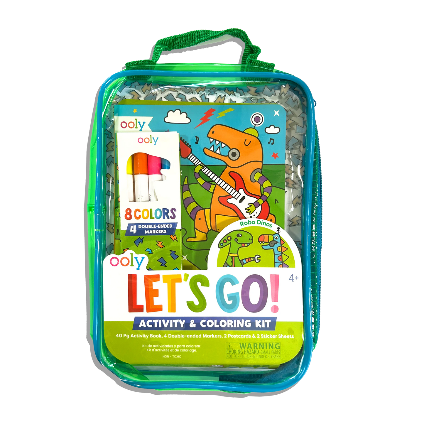 Activity & Coloring Kit; Let's Go! Robo Dinos