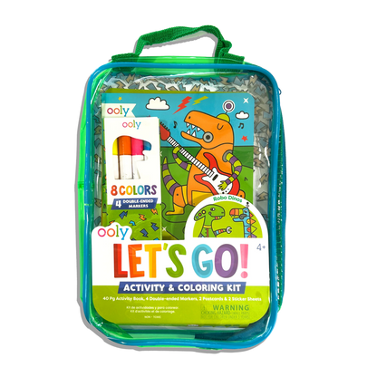 Activity & Coloring Kit; Let's Go! Robo Dinos