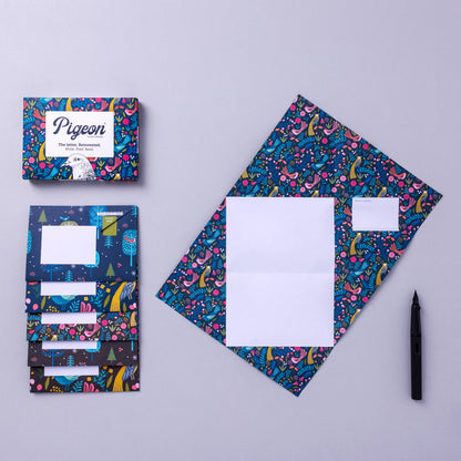 Folding Letter Set; Magical Menagerie Pigeon | Pigeon Posted