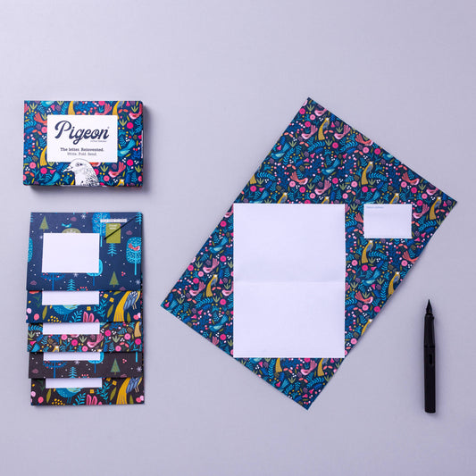 Folding Letter Set; Magical Menagerie Pigeon | Pigeon Posted