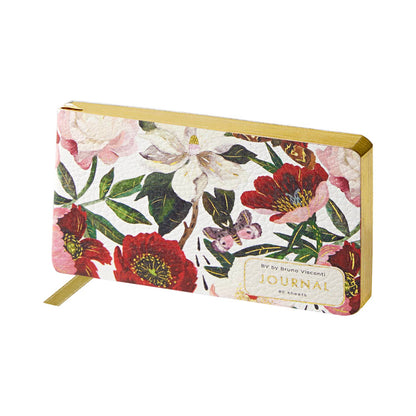 Planner; Peonies (Horizontal, Vegan Leather) - BV by Bruno Visconti