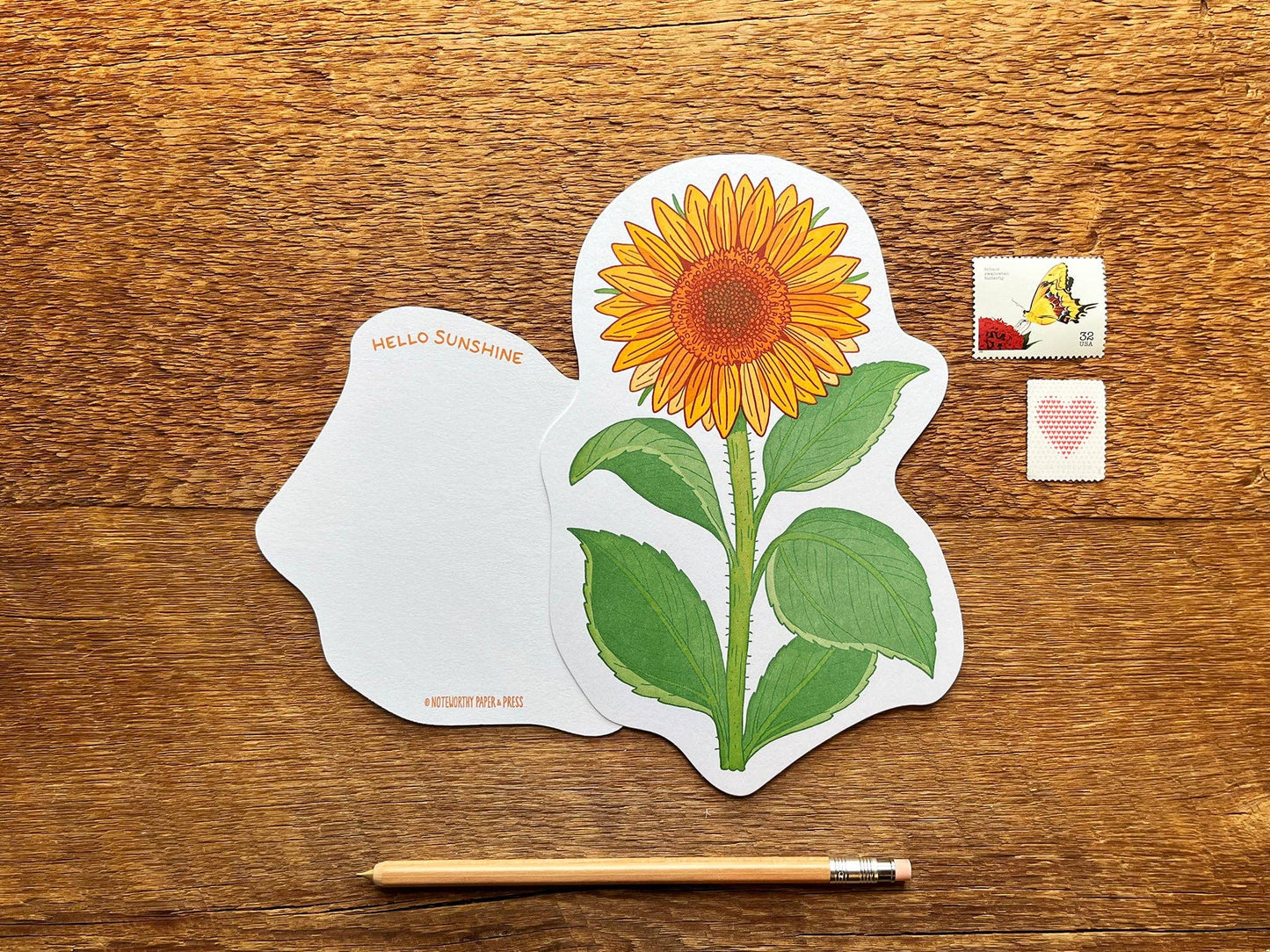 Postcard; Sunflower (Large Cut-Out)