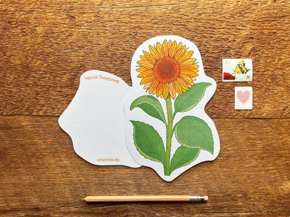 Postcard; Sunflower (Large Cut-Out)