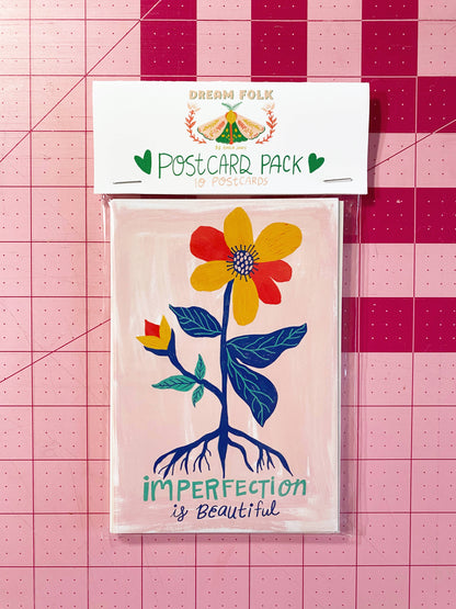 Postcard Set; Positive Affirmations (10 postcards) By Dream Folk Studio