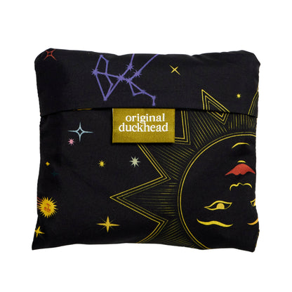 Original Duckhead Tote Bag; Zodiac Signs (Black, Eco Friendly, Upcycled)