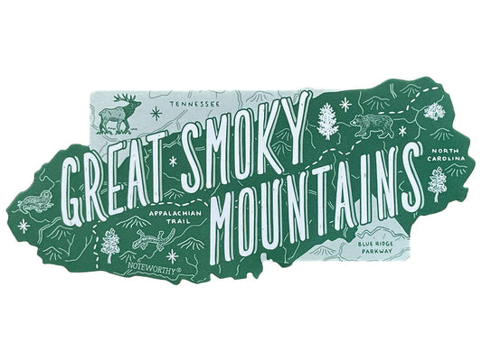 Vinyl Sticker; Great Smoky Mountains