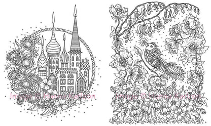 Coloring Book; Magical Dawn