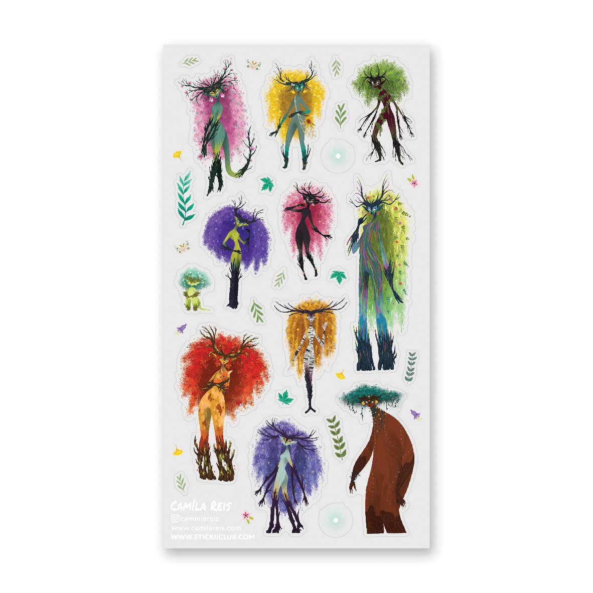 Sticker Sheet; Dryad Forest