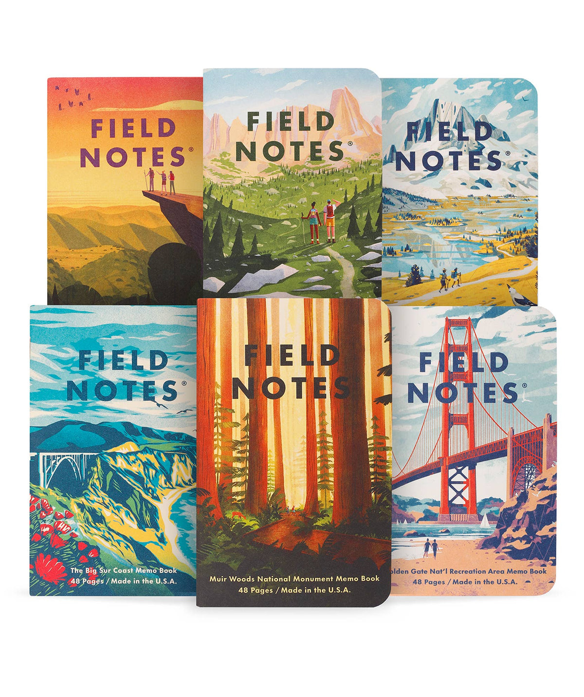 Memo Book Set; Explore America, 3-Pack | Field Notes