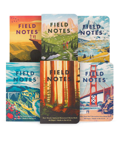 Memo Book Set; Explore America, 3-Pack | Field Notes