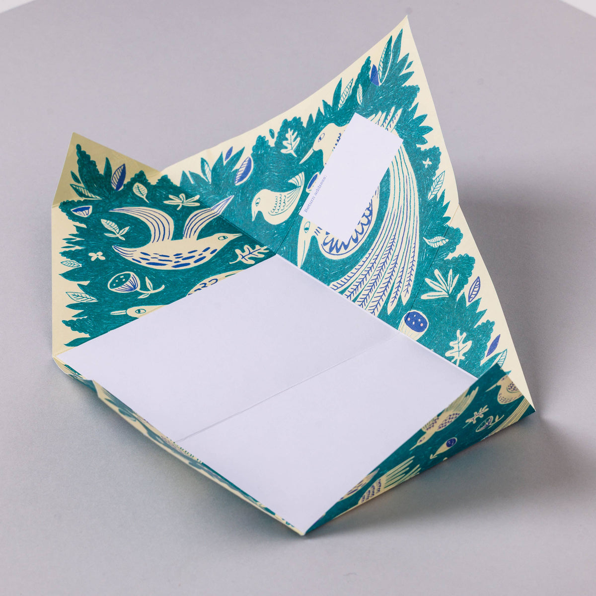 Folding Letter Set; Fig & Feather Pigeon | Pigeon Posted