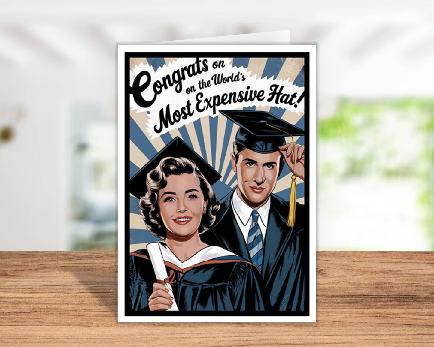 Graduation Card; Most Expensive Hat (Funny)
