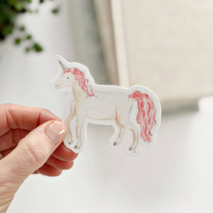 Vinyl Sticker; Unicorn by Emily Lex